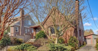 hittier heights tudor with master bedroom suite with ensuite bath and closet
