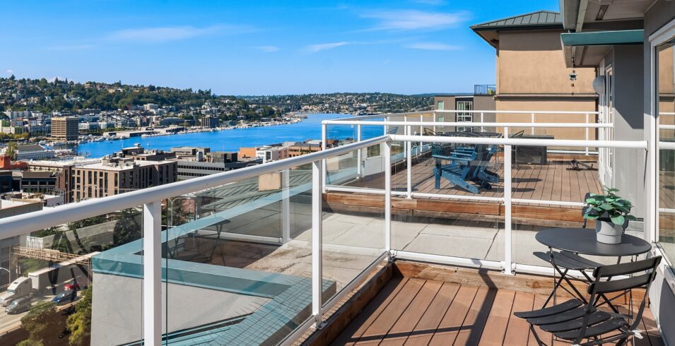Private deck looking toward Lake Union