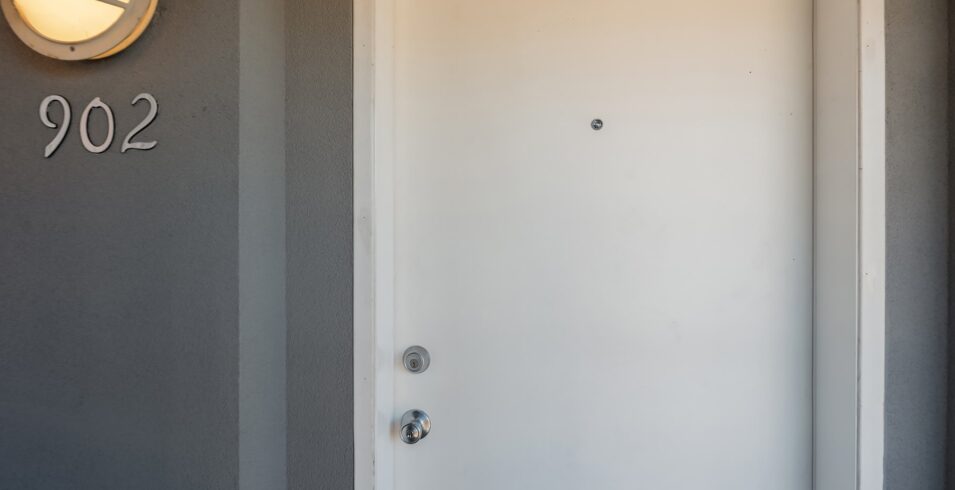 Entry door to unit 902